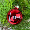 Christbaumkugel mit Name