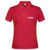 Damen Polo-Shirt mit Brustdruck