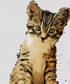 Katze im Cartoon-Style
