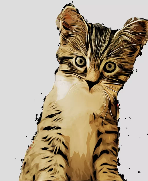 Katze im Cartoon-Style