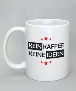 Spruchtasse Kein Kaffee - Keine Ideen weiß