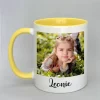 Phototasse Leonie Innenseite gelb