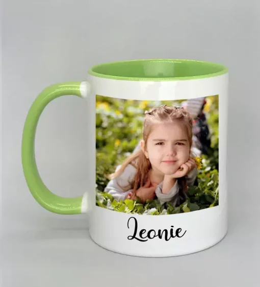 Phototasse Leonie Innenseite hellgrün