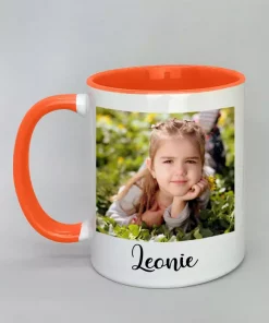 Phototasse Leonie Innenseite orange