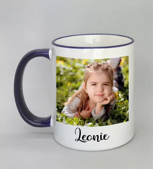 Phototasse Leonie Rand dunkelblau