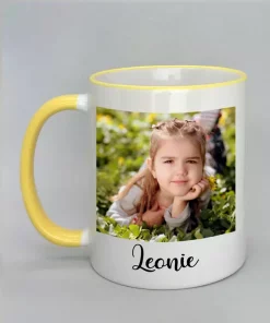Phototasse Leonie Rand gelb
