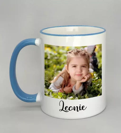 Phototasse Leonie Rand hellblau