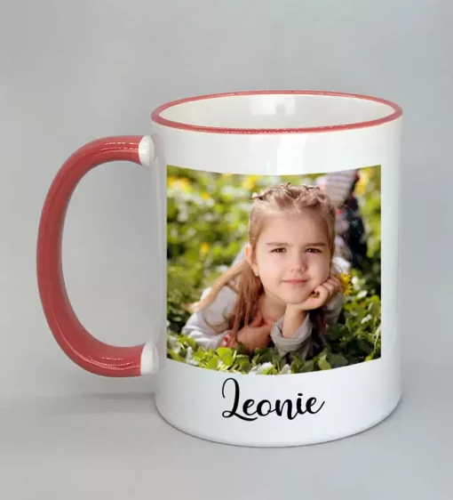 Phototasse Leonie Rand rot
