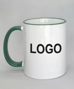 Logotasse Rand dunkelgrün