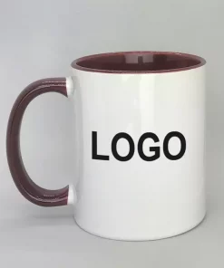 Logotasse Innenseite bordeaux