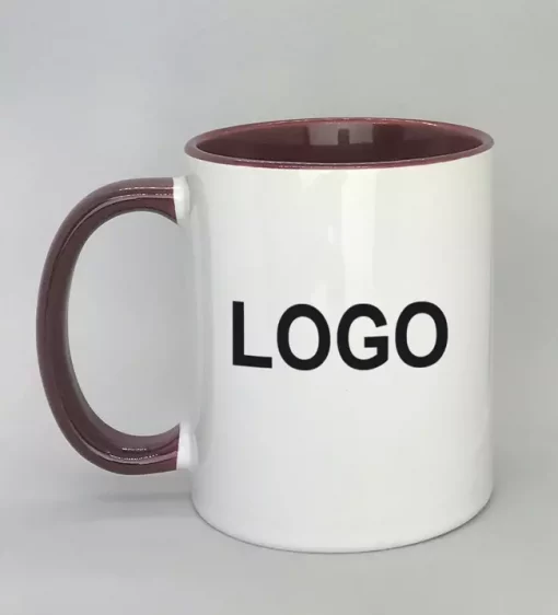 Logotasse Innenseite bordeaux