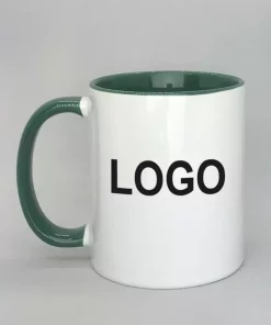 Logotasse Innenseite dunkelgrün