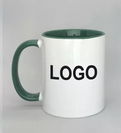 Logotasse Innenseite dunkelgrün