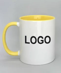 Logotasse Innenseite gelb