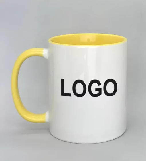 Logotasse Innenseite gelb