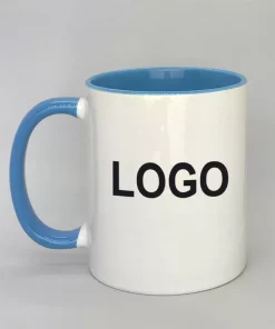 Logotasse Innenseite hellblau