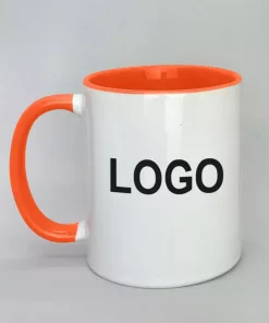 Logotasse Innenseite orange
