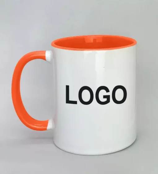Logotasse Innenseite orange