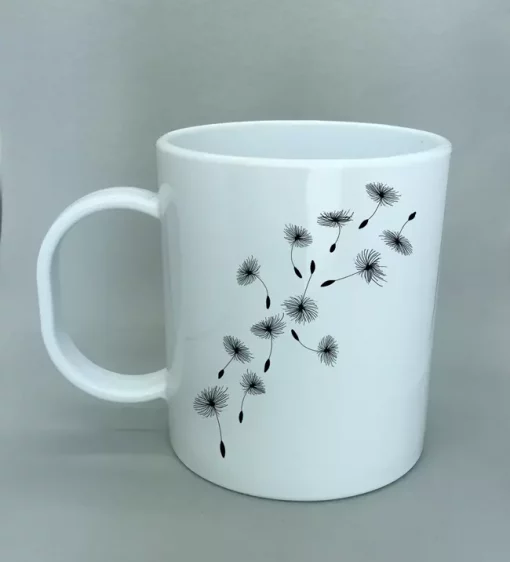Kunststofftasse Pusteblume