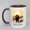 Phototasse Traumpaar Innenseite bordeaux
