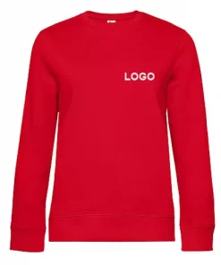 Damen Sweatshirt mit Logo rot