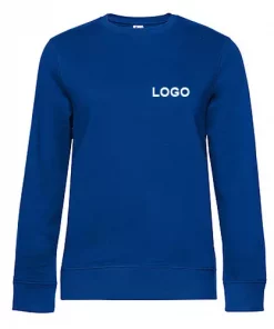 Damen Sweatshirt mit Logo royalblau