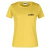 Damen T-Shirt mit Logo gelb
