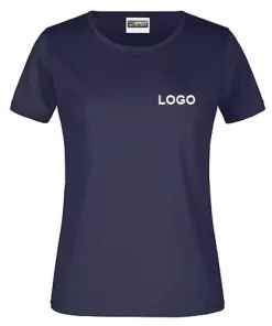 Damen T-Shirt mit Logo dunkelblau