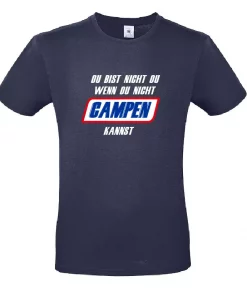 Statement-Shirt Du bist nicht du wenn du nicht campen kannst navy