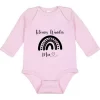 Langarm Baby Body Kleines Wunder Name pink