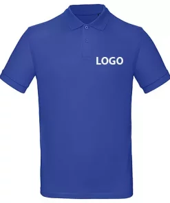 Herren Polo-Shirt mit Logo blau