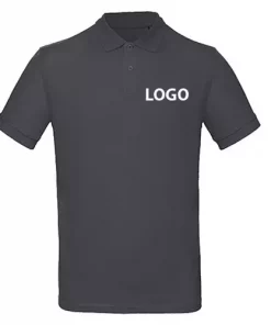 Herren Polo-Shirt mit Logo schwarz