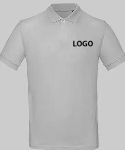 Herren Polo-Shirt mit Logo weiß