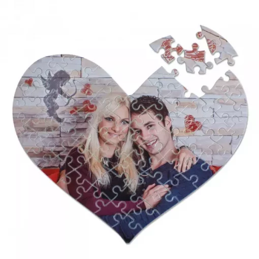 Personalisiertes Herzpuzzle