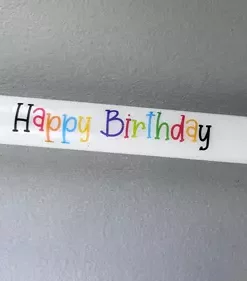 Stabkerze Happy Birthday