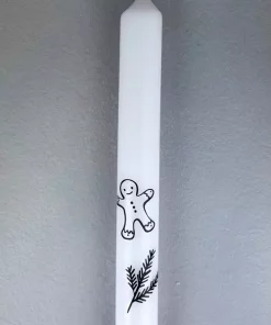 Stabkerze mit Tannenzweig