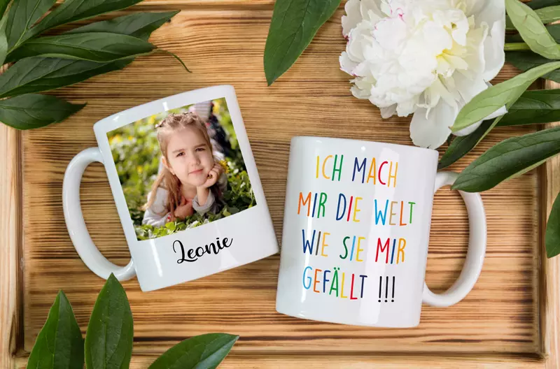 Zweitassen mit Motiven