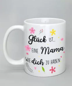 Spruchtasse komplett weiß