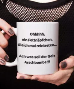 Tasse in der Anwendung