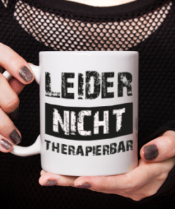 Spruchtasse in der Anwendung
