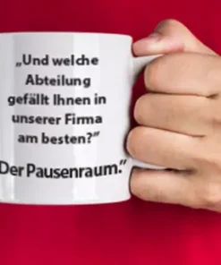 Tasse in der Anwendung