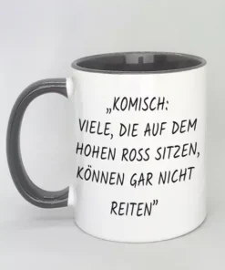Spruchtasse mit farbiger Innenseite