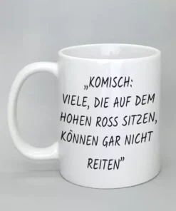 Spruchtasse komplett weiß