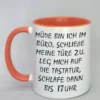Lustige Spruchtasse mit farbiger Innenseite