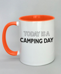Campingtasse mit farbiger Innenseite