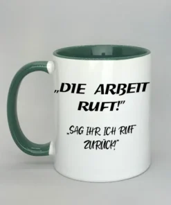 Lustige Spruchtasse mit farbiger Innenseite
