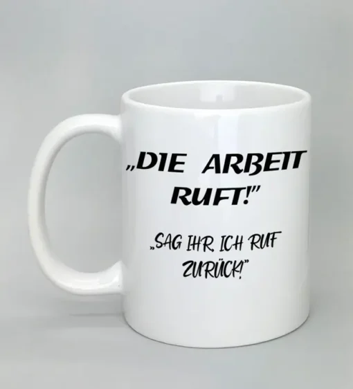 Lustige Spruchtasse weiß