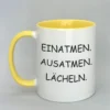 Lustige Spruchtasse mit farbiger Innenseite