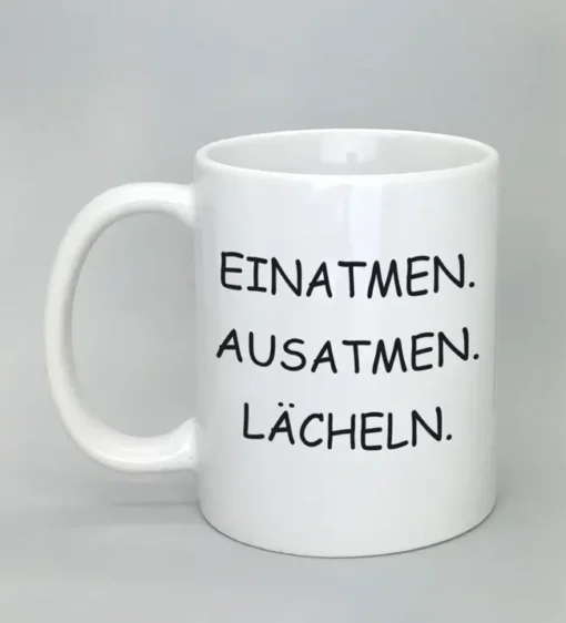 Lustige Spruchtasse weiß