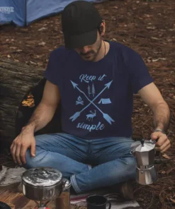 Camping T-Shirt in der Anwendung